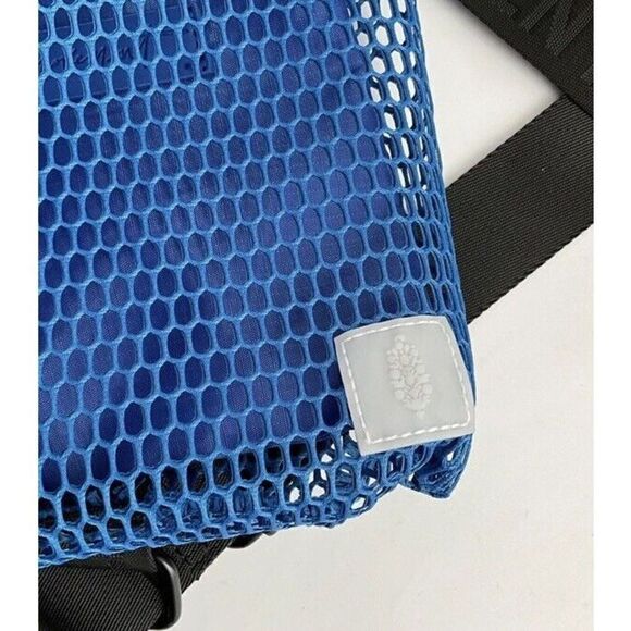 Free People FP Movement Mini Mesh Sling Bag Lupis Blue Double Bag Design NEW! - Picture 8 of 12